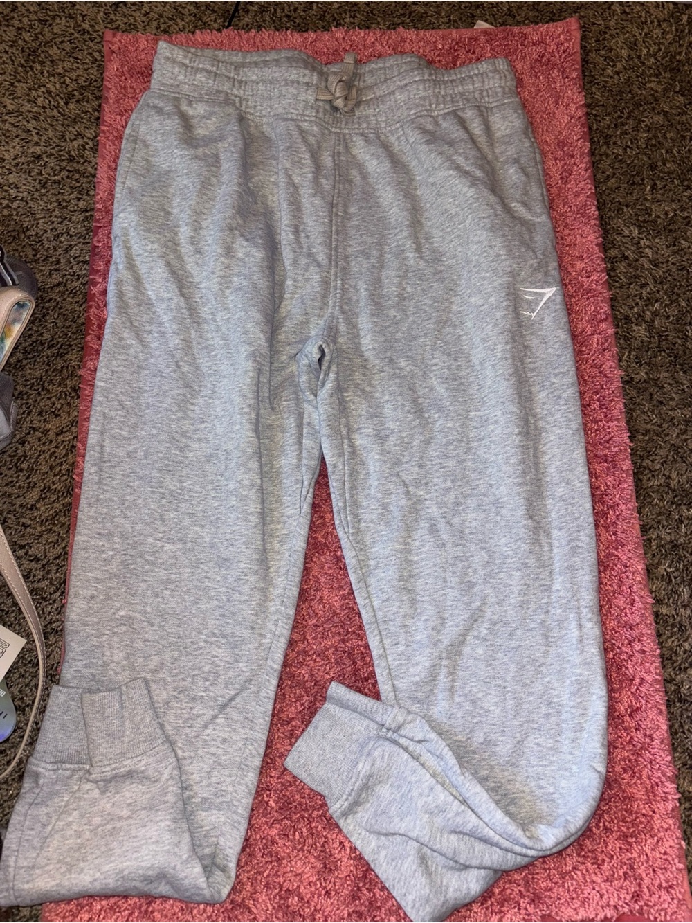 Gymshark Light Gray Heather Jogger Sweatpants